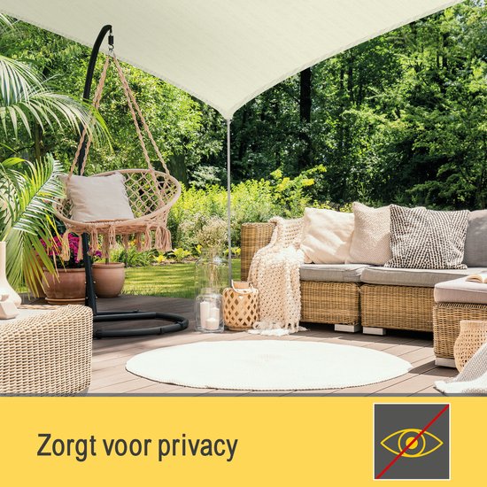 Sol Royal Schaduwdoek Driehoek 3,6x3,6x3,6m Creme SolVision PS9