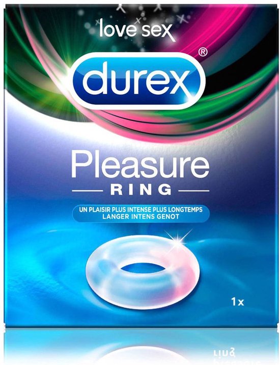 Durex Pleasure Ring verpakking met een afbeelding van de ring.