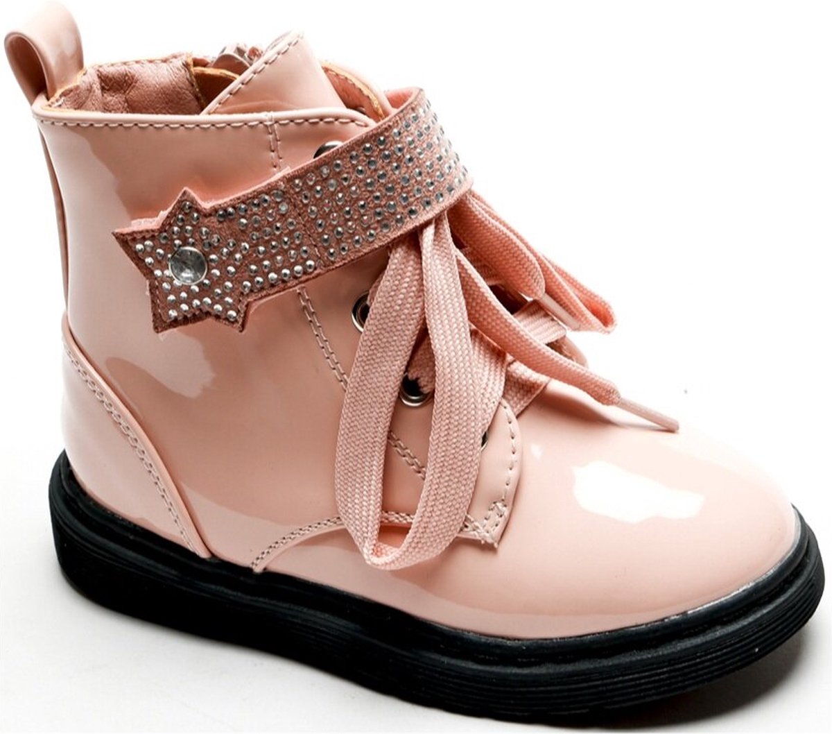 Ukkie Slofjes - Doremi - Kinderlaarzen Star Pink Maat 19 - Ritssluiting