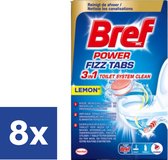 Bref Power Fizz Tabs 3in1 WC-ontkalker - 8 x 8 tabs