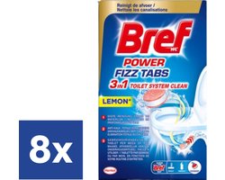 Bref Power Fizz Tabs 3in1 WC-ontkalker - 8 x 8 tabs