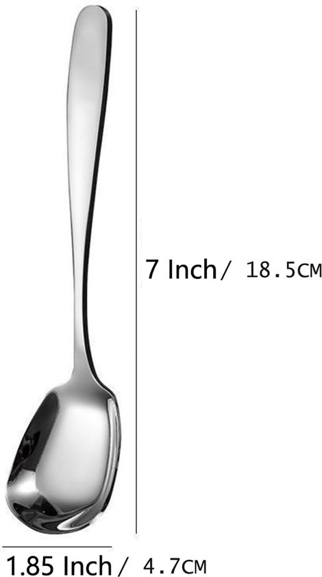 CSGoods - Serveerlepel Van 304 Roestvrijstaal Voor Het Serveren Van Risotto Grote Lepel Voor Rijstgerechten