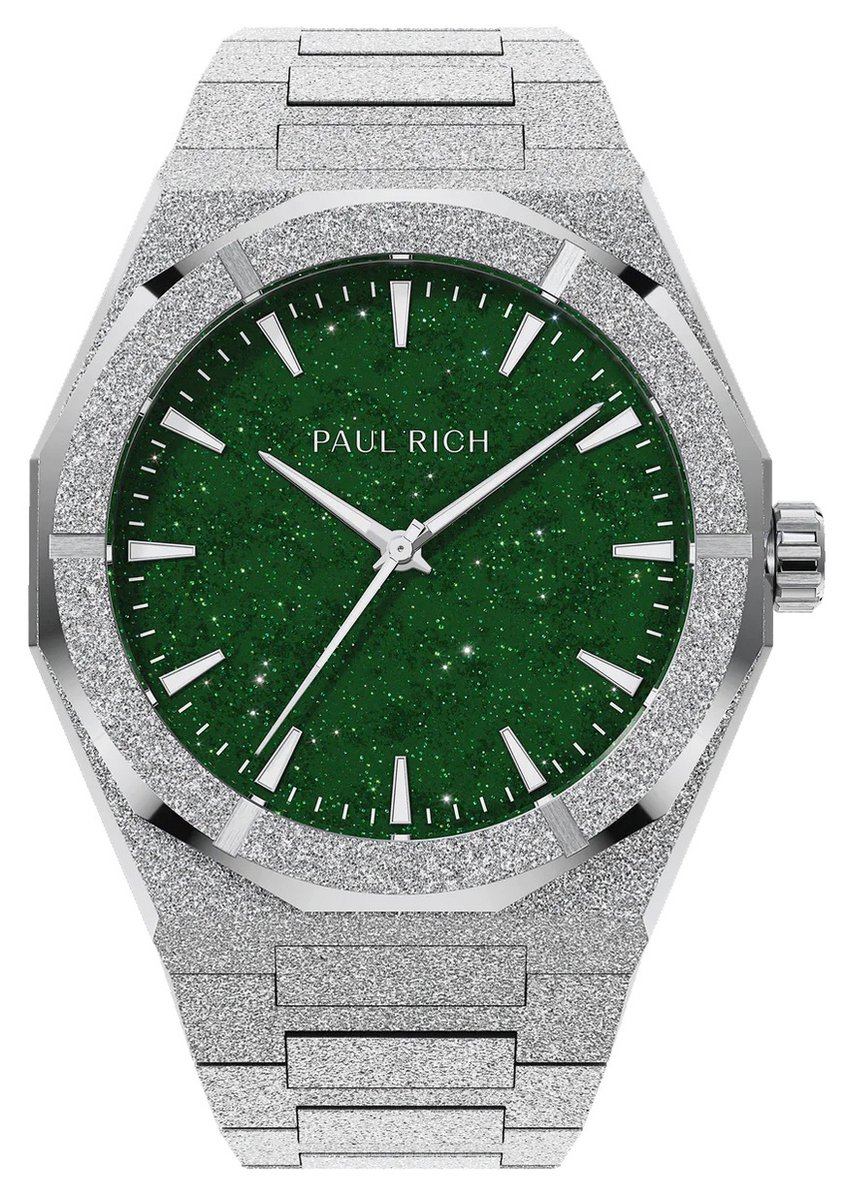 Paul Rich Frosted Star Dust II Silver Green FRSD206 horloge