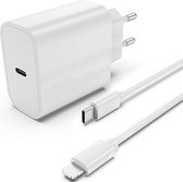 iPhone 11/12/13 Adaptateur Power 20W USB-C Chargeur rapide avec câble USB-C  pour Apple... | bol