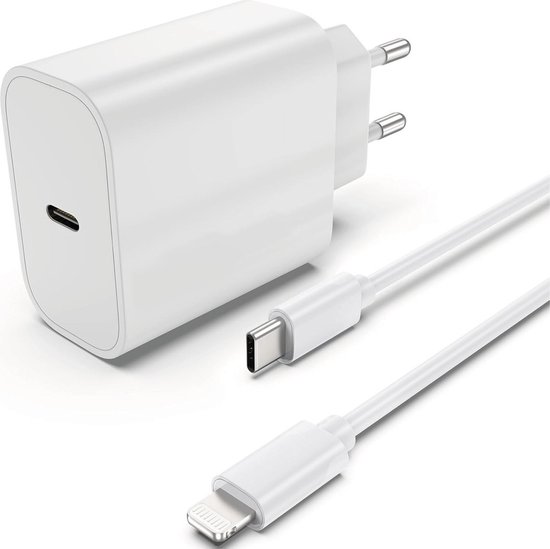 20W USB C Power Adapter met Oplaadkabel - Geschikt voor iPhone - Snellader - Phreeze Origineel