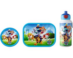 foto van Mepal lunchset Campus – Broodtrommel, Drinkbeker en Fruitbox – Lunchset voor kinderen – Paw Patrol Pups