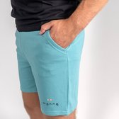 Monnq Shorts Teal Monstera