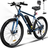 Vélo électrique HITWAY BK15 - EBike de montagne 26 * 3,0 pouces avec batterie au lithium amovible 48V 15Ah - Vélo électrique de banlieue avec moteur 250W - 7 vitesses - IP54 étanche