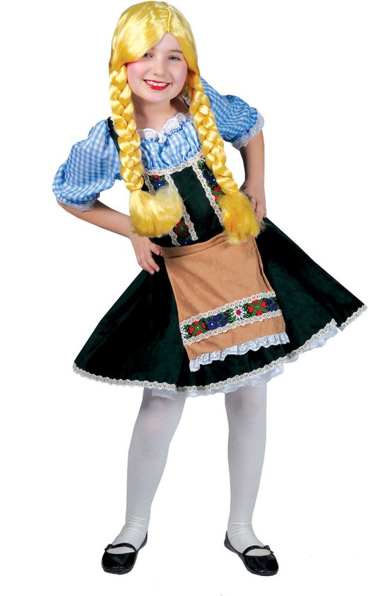 Boeren Tirol & Oktoberfest Kostuum | Salzburg Oktoberfest | Meisjes | Maat 104 | Bierfeest | Verkleedkleding