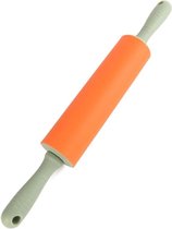 Siliconen deegroller bakrol (46 cm, oranje)