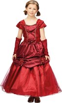 Rode  prinsessenjurk - Luxe galajurk voor kinderen - maat 152