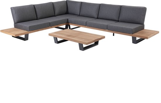 Emerald hoek loungeset 4 delig teak aluminium Taste 4SO