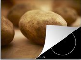 KitchenYeah® Inductie beschermer 77x59 cm - Aardappel - Landelijk - Groente - Kookplaataccessoires - Afdekplaat voor kookplaat - Inductiebeschermer - Inductiemat - Inductieplaat mat
