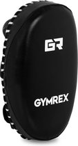 Gymrex Stootkussen - 350 x 210 mm - zwart - witte naad