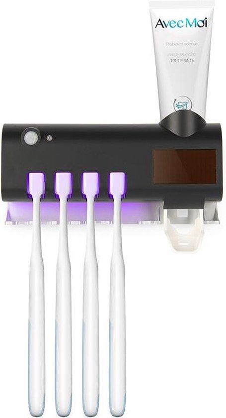 Verhandeling Niet meer geldig informatie Tandpasta dispenser met Ultraviolet  sterilisator-tandenborstelhouder-tandpasta... | bol.com
