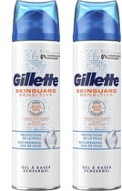 Gillette SkinGuard Sensitive - 2 x 200 ml - Scheergel