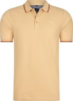 Mario Russo Polo shirt Edward - Polo Shirt Heren - Poloshirts heren - Katoen - M - Beige