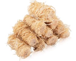 Grillx Aanmaakwokkels 5kg - Aanmaakkrullen ±420 stuks - Ecologische Aanmaakblokjes - Houtwol Aanmaak wokkels - BBQ & Openhaard