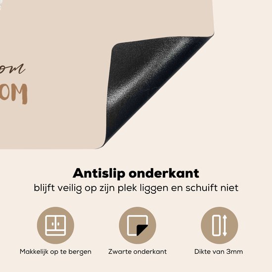 KitchenYeah® Inductie beschermer 81x52 cm - Oh denneboom oh denneboom - Kerst - Spreuken - Quotes - Kookplaataccessoires - Afdekplaat voor kookplaat - Inductiebeschermer - Inductiemat - Inductieplaat mat