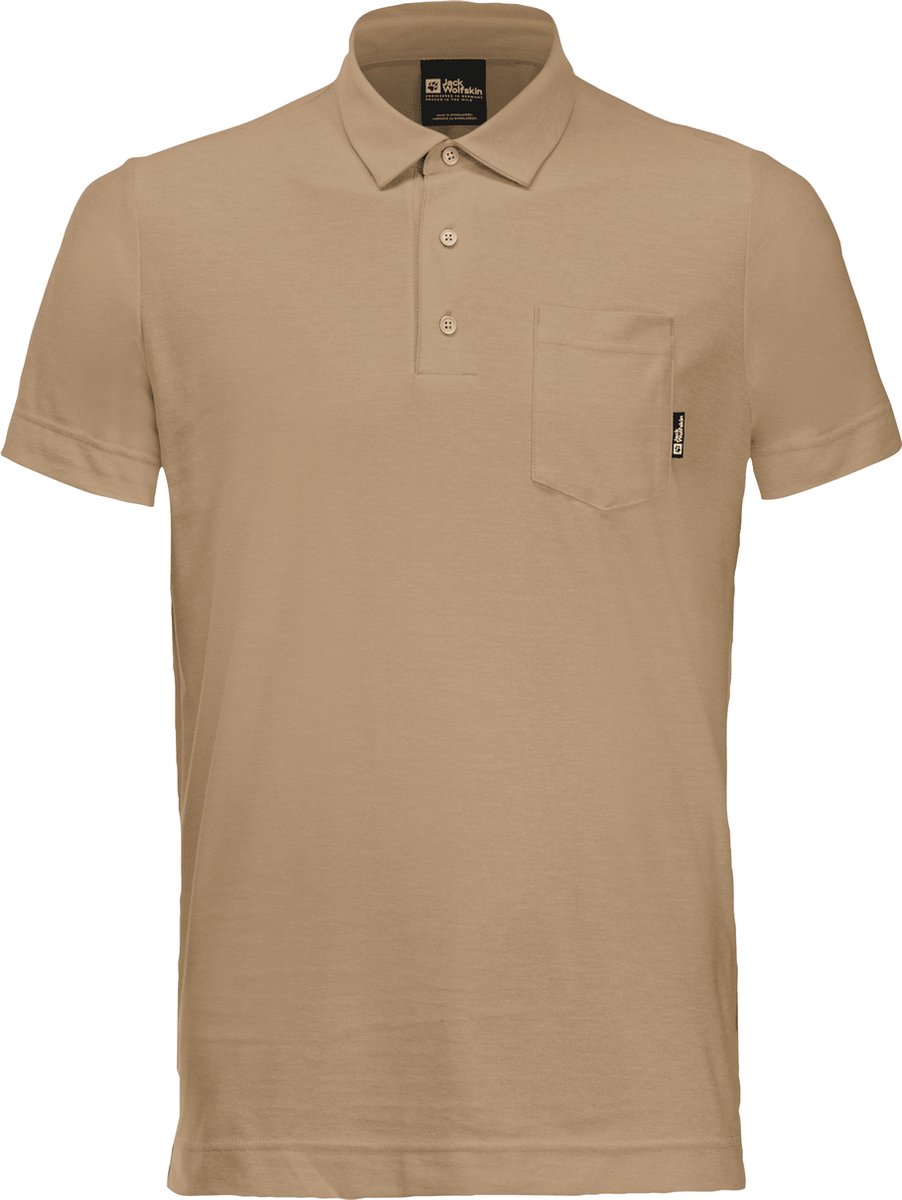 Jack Wolfskin TERRAL POLO M Heren Outdoorshirt sand storm Sandstorm