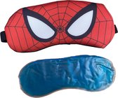 Set de masques de sommeil pour enfants - Masque de sommeil avec remplissage en gel - Élément rafraîchissant - Masque de sommeil Super-héros enfant - Spiderman
