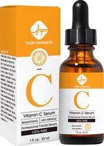 Vitamine C Serum + Retinol Serum - Met Vitamine E & Hyaluronzuur - Gezichtsserum - Collageen - Anti Rimpel - Anti Acne - Tegen Pigmentvlekken - 30ml + 30ml