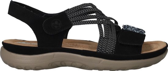 Rieker sandaal - Dames - Zwart - Maat 36