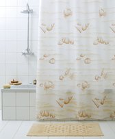 Rideau de douche textile Conchiglia Beige 180x200cm