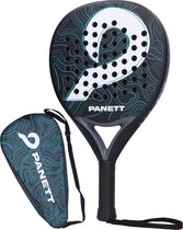 Panett Padel Racket - TT Model - Incl. Hoes - Druppelvorm - Padellen - Geschikt voor elk Niveau - Turquoise