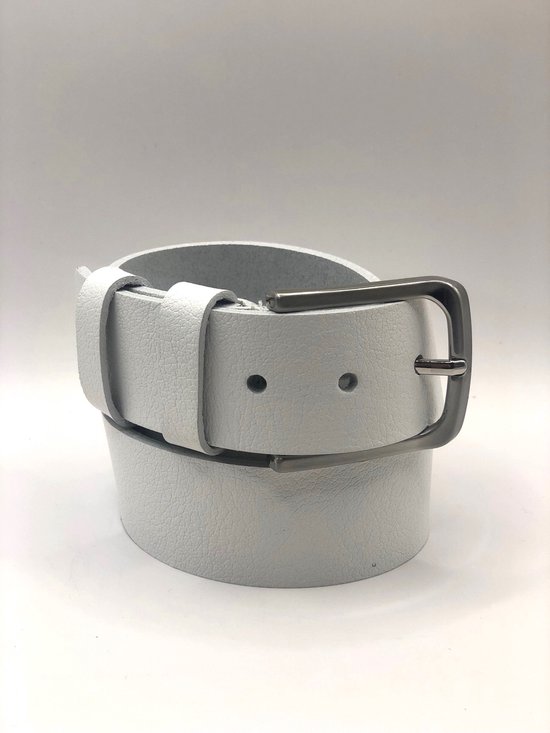 4 CM JEANS RIEM 356-11 WIT MAAT 105