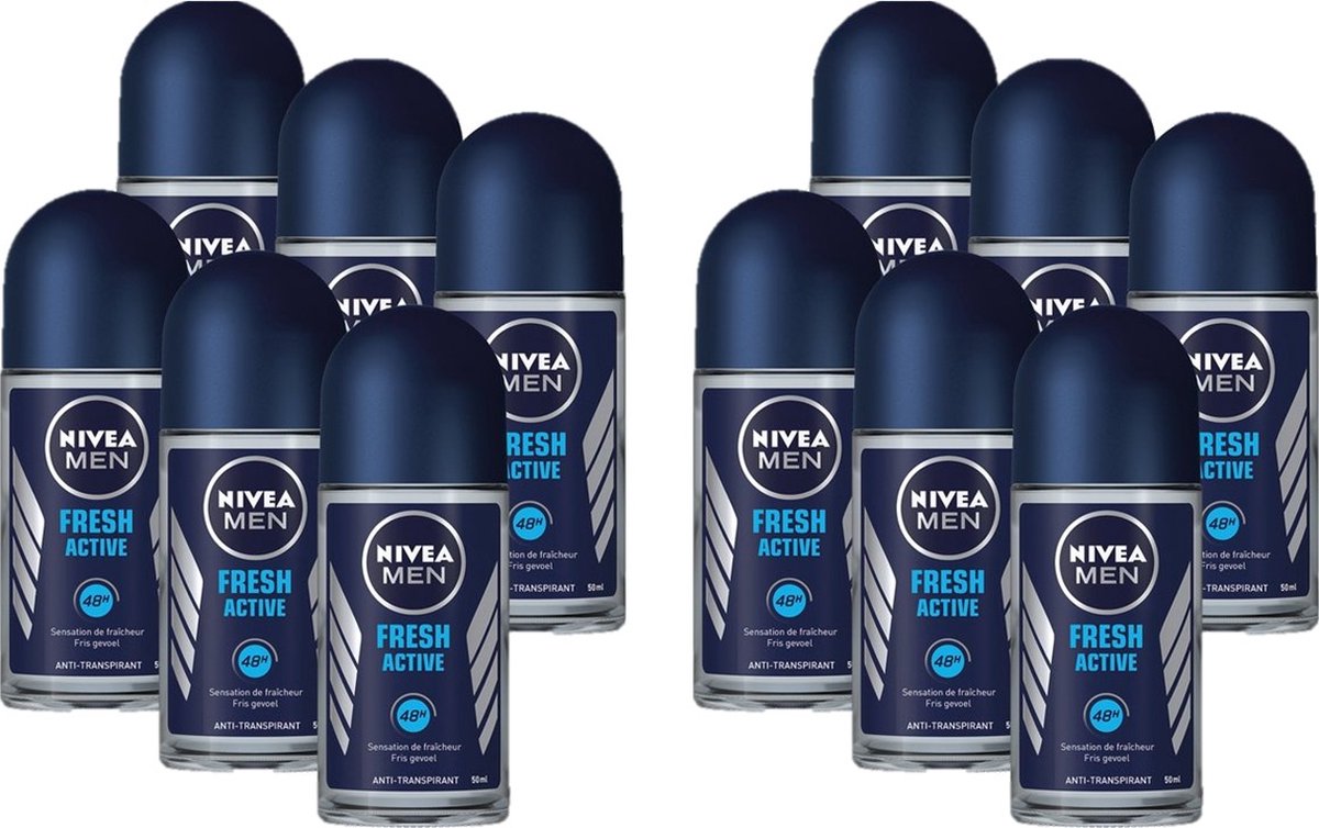 Goedkoopste Nivea Deo Roller - Fresh Active - 12 x 50 ml