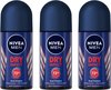 NIVEA MEN Dry Impact - 3 x 50 ml - voordeelverpakking - Deodorant Roller