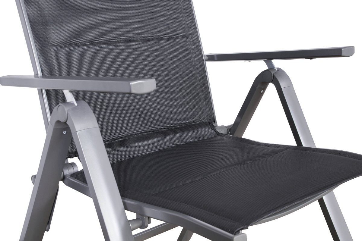 Sens-Line Parma Chaise de jardin - Chaise de jardin réglable - Gris