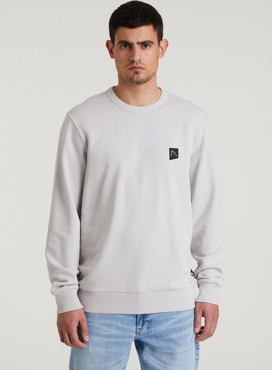 Chasin' Trui sweater Toby Lichtgrijs Maat M