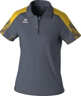 Erima Evo Star Polo Dames - Grijs / Geel | Maat: 36