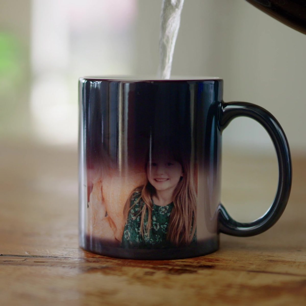 Aangepaste magische mok, gepersonaliseerde fotomok, mok met kleurverandering, zwart-wit mok, gepersonaliseerd cadeau, warmtegeactiveerd, zwarte magie mok - België