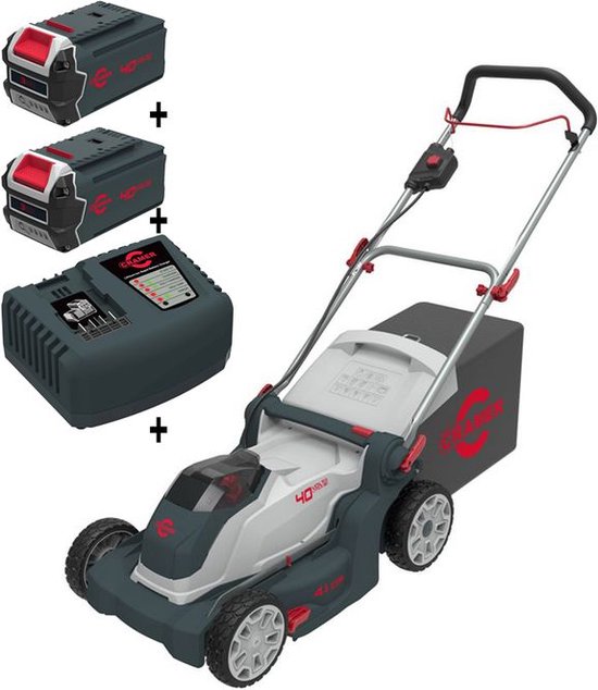  - Cramer Elektrische grasmaaier 40LM41 - 40 V - 41 cm - 2 accu 3 Ah + 1 oplader