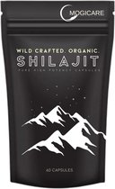 Wild crafted Shilajit - Himalaya - Pure Mumijo - 85 mineralen - Shilajit capsules - Resin - 500mg 100% gestandaardiseerd extract 6:1 Asphaltum (Shilajit) - 60 Caps