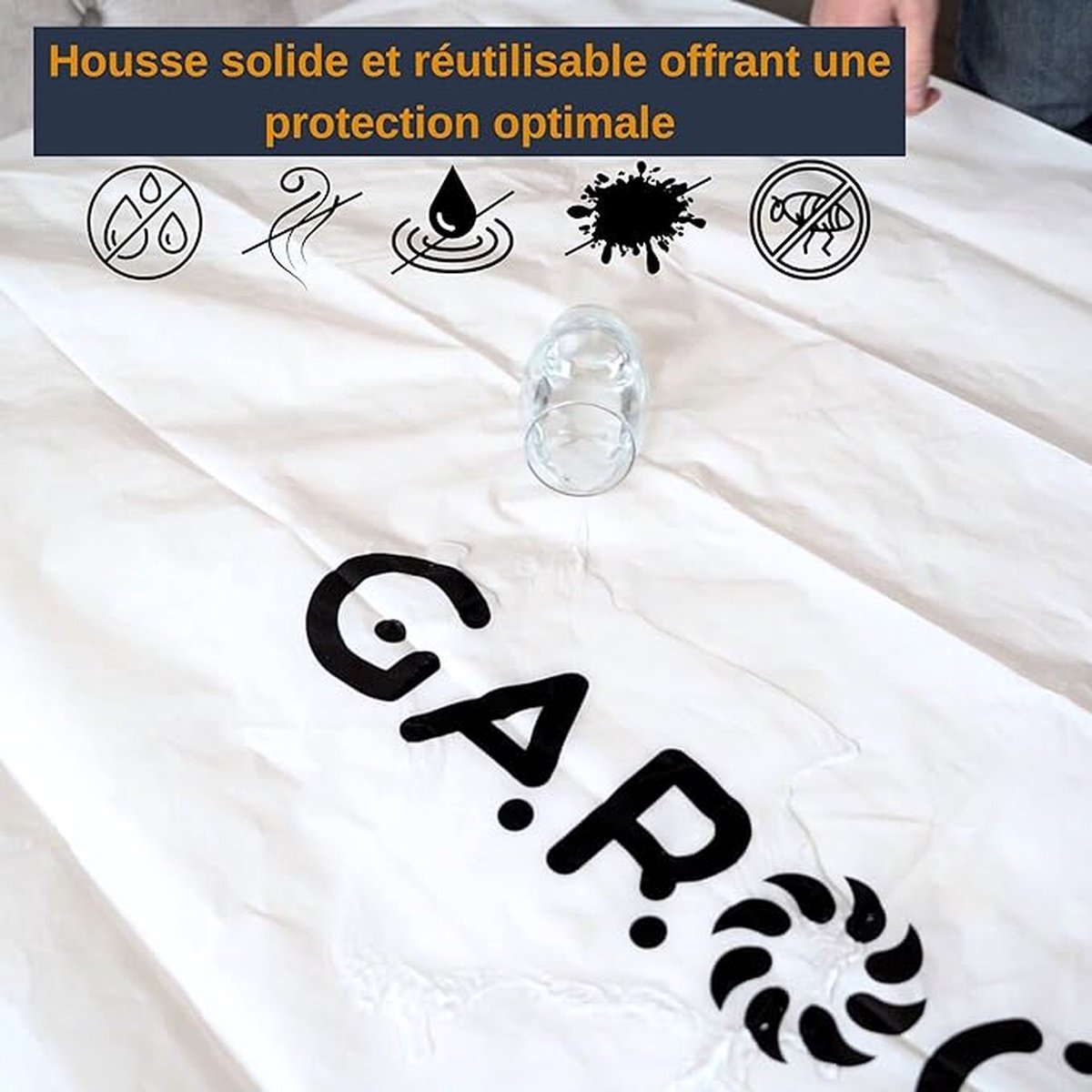Waterdichte matrasbeschermer incontinentie met molton bovenzijde | Plastic waterdichte Waterdichte matrasbeschermer incontinentie met molton bovenzijde | Plastic waterdichte