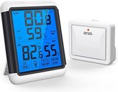 Thermomètre intérieur et extérieur - Station météo intérieure et extérieure - Thermomètre intérieur numérique - Thermomètre numérique