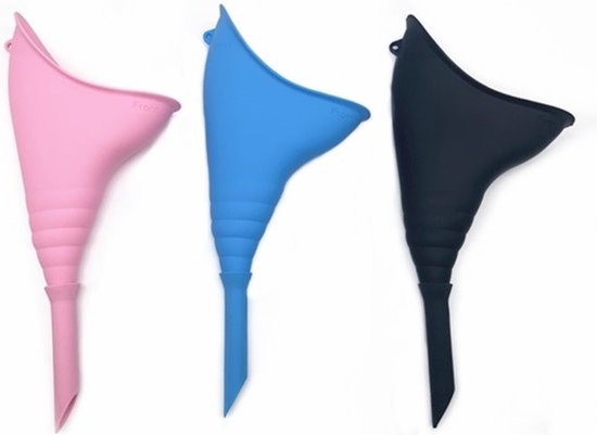 Plastuit - hygiënische plastuit herbruikbaar - plas koker - vrouwen urinaal - siliconen - Blauw - Merkloos