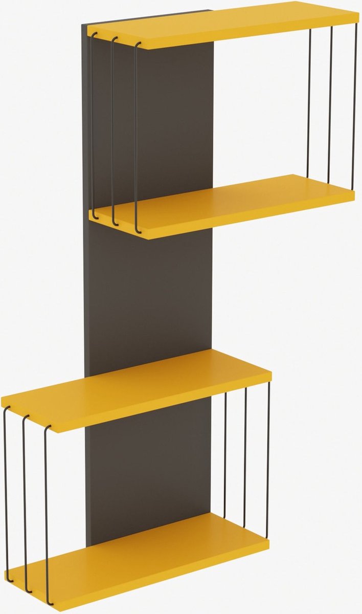 Gele Wandplank | 18mm Dikte | 65x96x19 cm | Meerdere Planken
