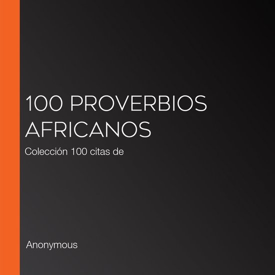 100 proverbios africanos - cover