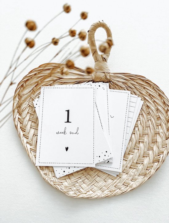 20 trendy baby mijlpaalkaarten - A6 formaat - milestone baby cards - cadeau zwangerschap - kado zwangerschap - babyshower cadeau - hoera zwanger - kraamcadeaus - mijlpaalkaarten baby - baby kado - baby cadeau van Kidooz. — afbeelding 3