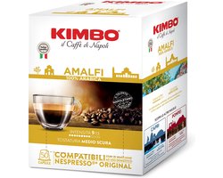 50 stuks Kimbo Amalfi Arabica - Nespresso Compatibel Koffiecups - 50 stuks - Italiaanse koffie
