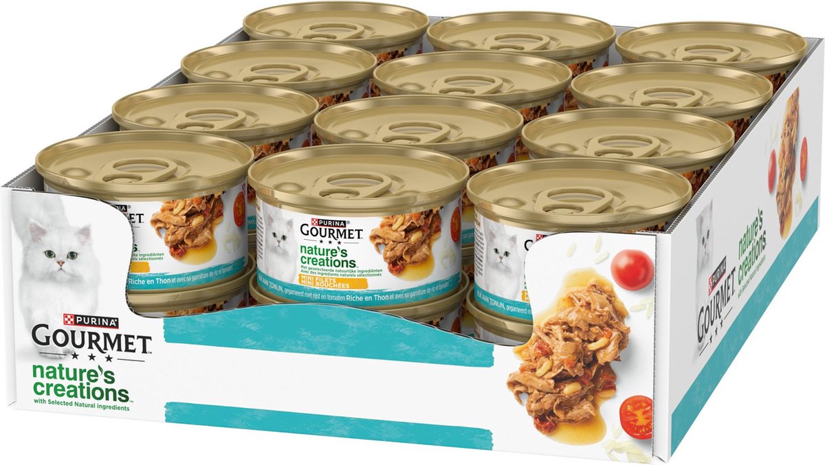 Gourmet Nature's Creations Tonijn - Kattenvoer nat - 24 x 85 g