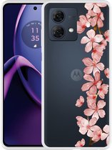 Cazy Hoesje geschikt voor Motorola Moto G84 5G Flower Branch