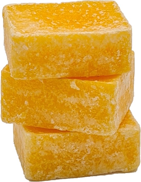 Deco4yourhome® - 3x Amberblokje - Orange - Sinaasappel - 3 Stuks - Amber - Blokje - Geurblokjes