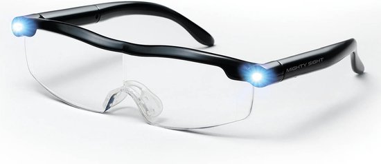 Mighty Sight Glasses Vergrootglas Bril met LED Verlichting Vergrotende Zoom Loep bril – Hobbybril – Leesbril - Mighty Sight