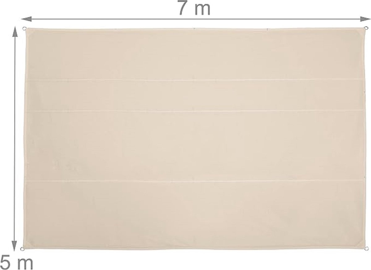 schaduwdoek - waterafstotend, uv-bestendig / terras, balkon /zonnedoek